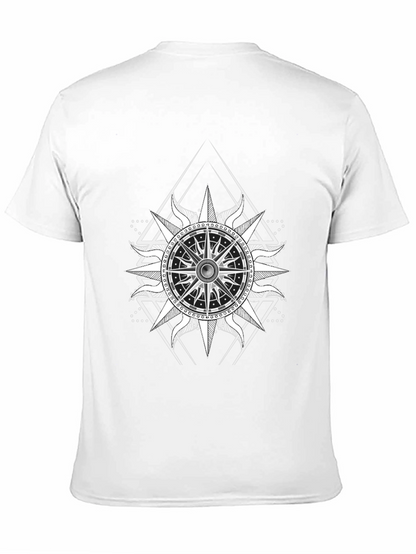 Nautical Compass Graphic Black T-Shirt
