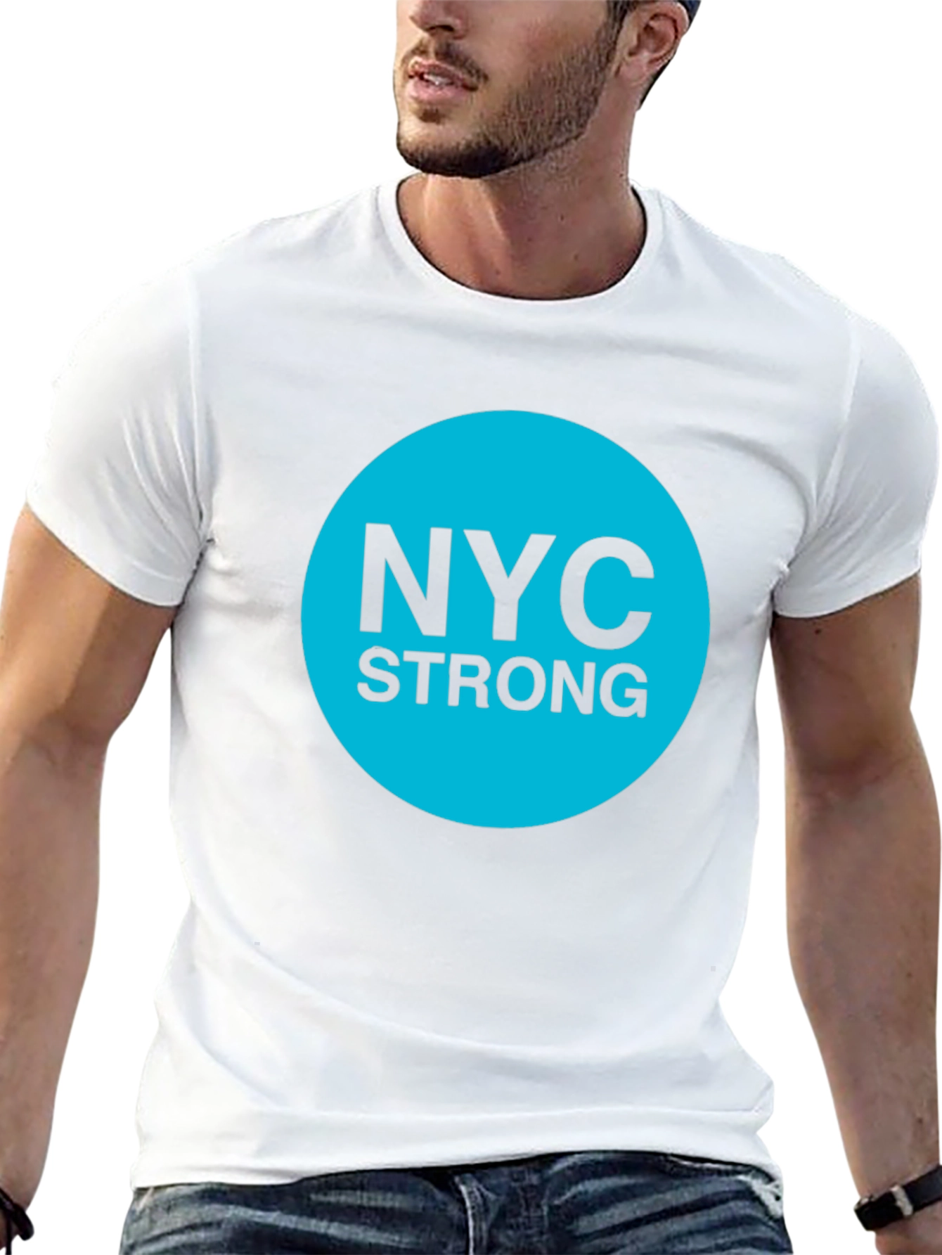 NYC Strong Graphic Tee - Classic Crew Neck T-Shirt
