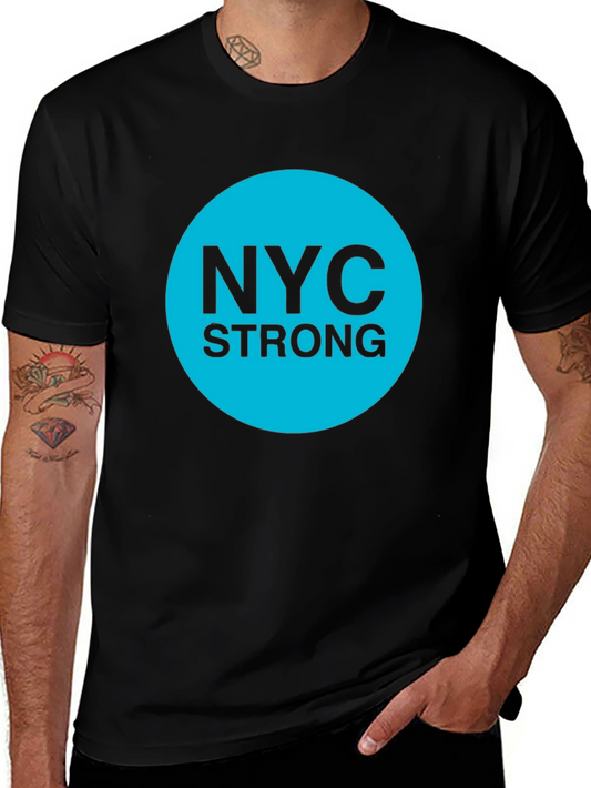 NYC Strong Graphic Tee - Classic Crew Neck T-Shirt