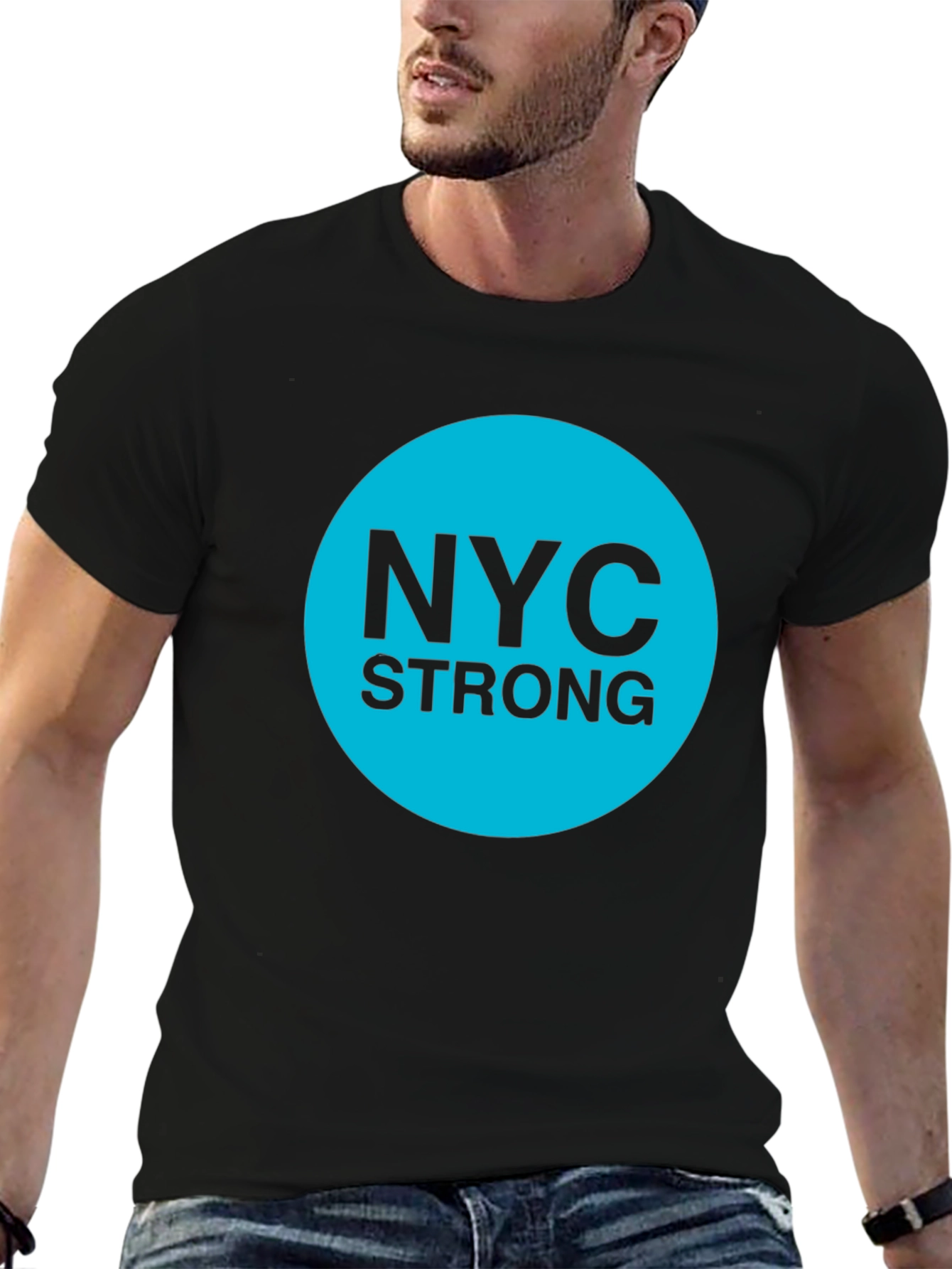 NYC Strong Graphic Tee - Classic Crew Neck T-Shirt