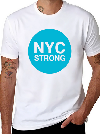 NYC Strong Graphic Tee - Classic Crew Neck T-Shirt