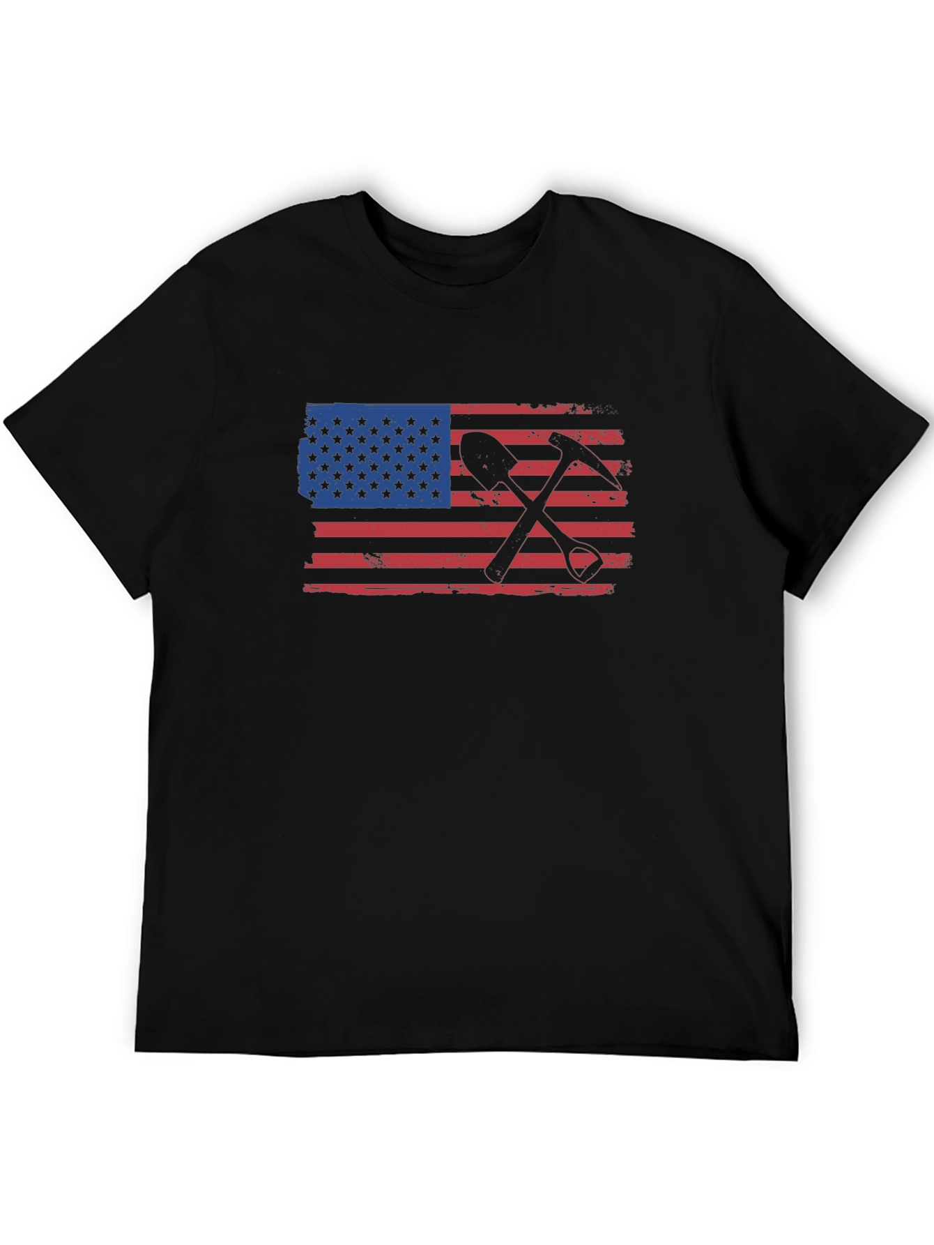American Miner T-Shirt - Black Graphic Tee