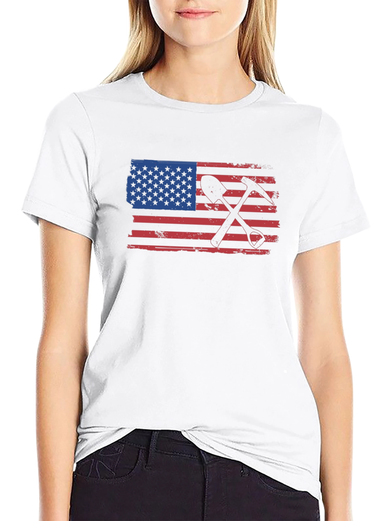 American Miner T-Shirt - Black Graphic Tee