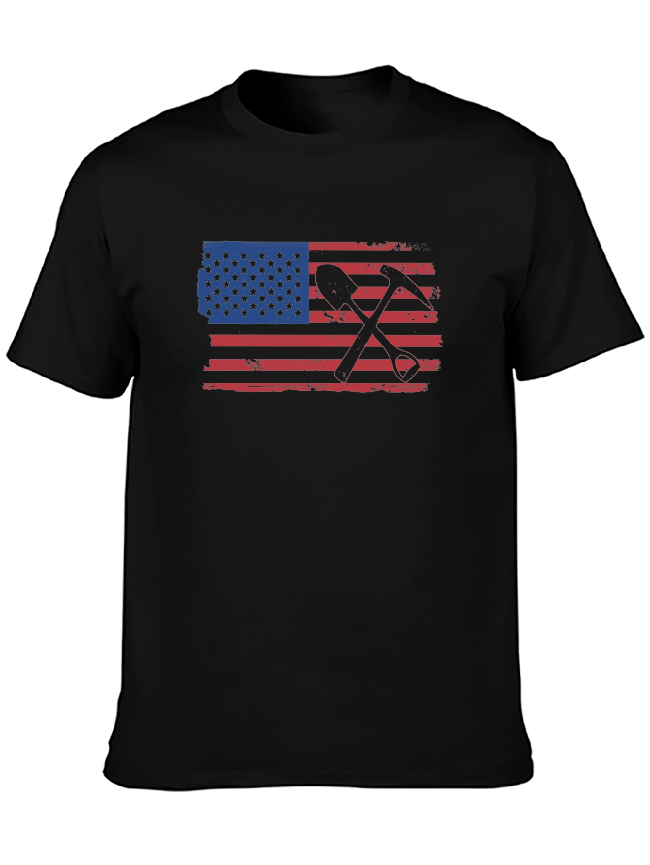 American Miner T-Shirt - Black Graphic Tee