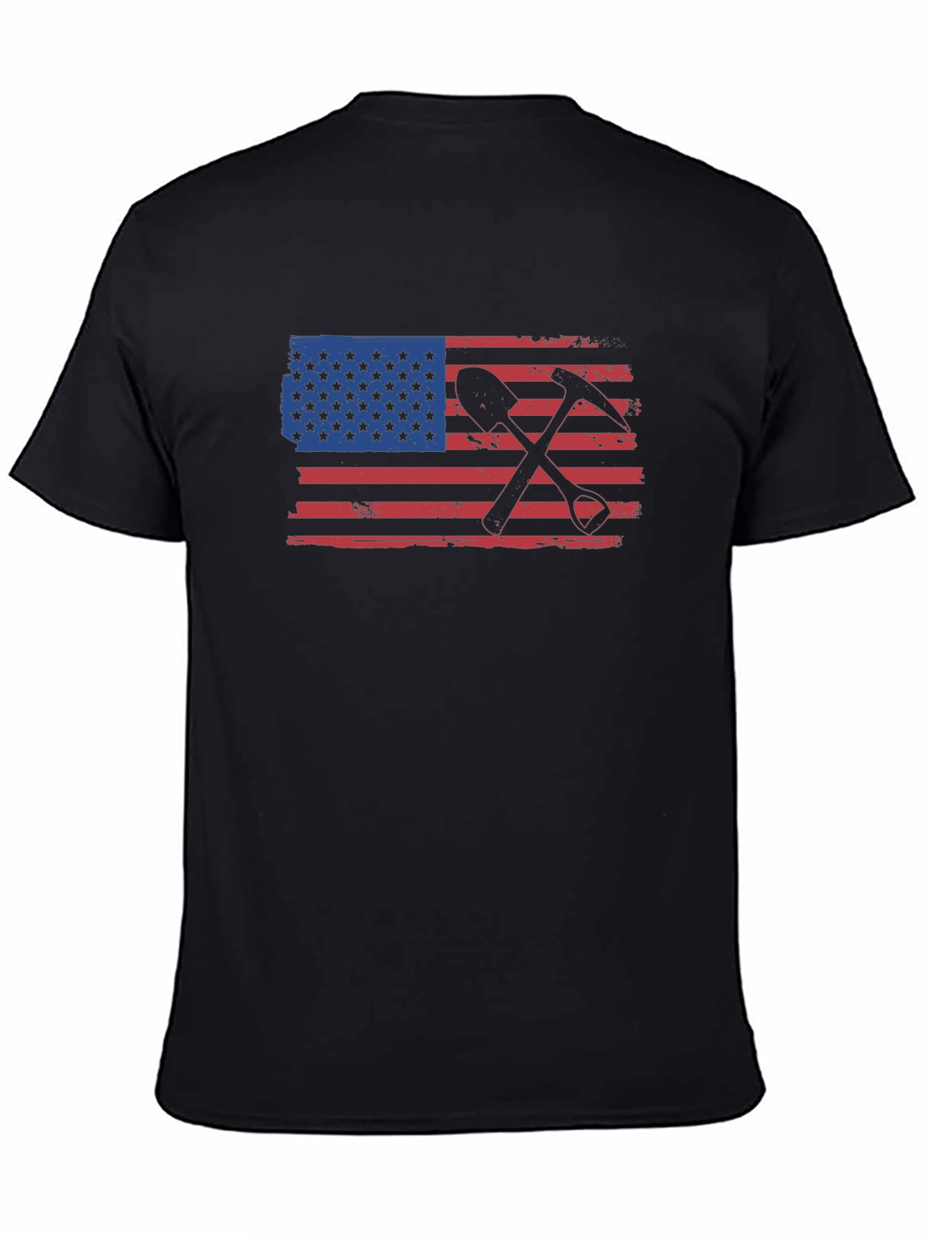 American Miner T-Shirt - Black Graphic Tee