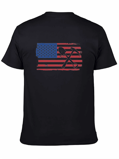 American Miner T-Shirt - Black Graphic Tee