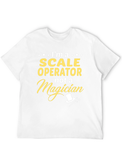 Scale Operator Not a Magician Black T-Shirt
