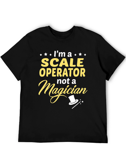 Scale Operator Not a Magician Black T-Shirt