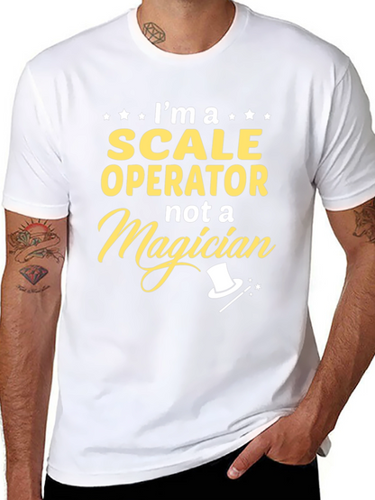 Scale Operator Not a Magician Black T-Shirt