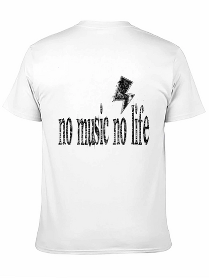 No Music No Life Black Graphic Tee