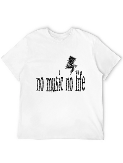 No Music No Life Black Graphic Tee