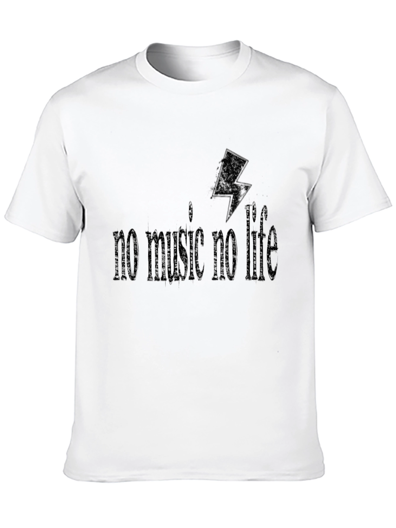 No Music No Life Black Graphic Tee