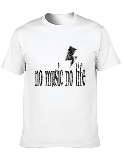 No Music No Life Black Graphic Tee
