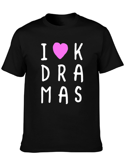 I Heart K-Dramas Black T-Shirt