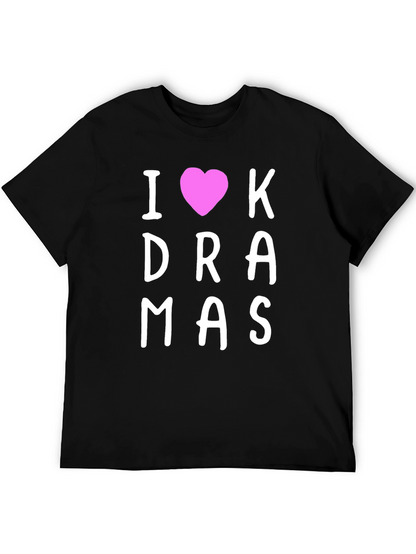 I Heart K-Dramas Black T-Shirt