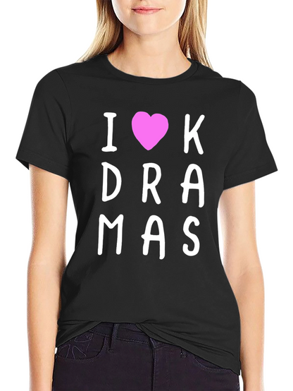 I Heart K-Dramas Black T-Shirt