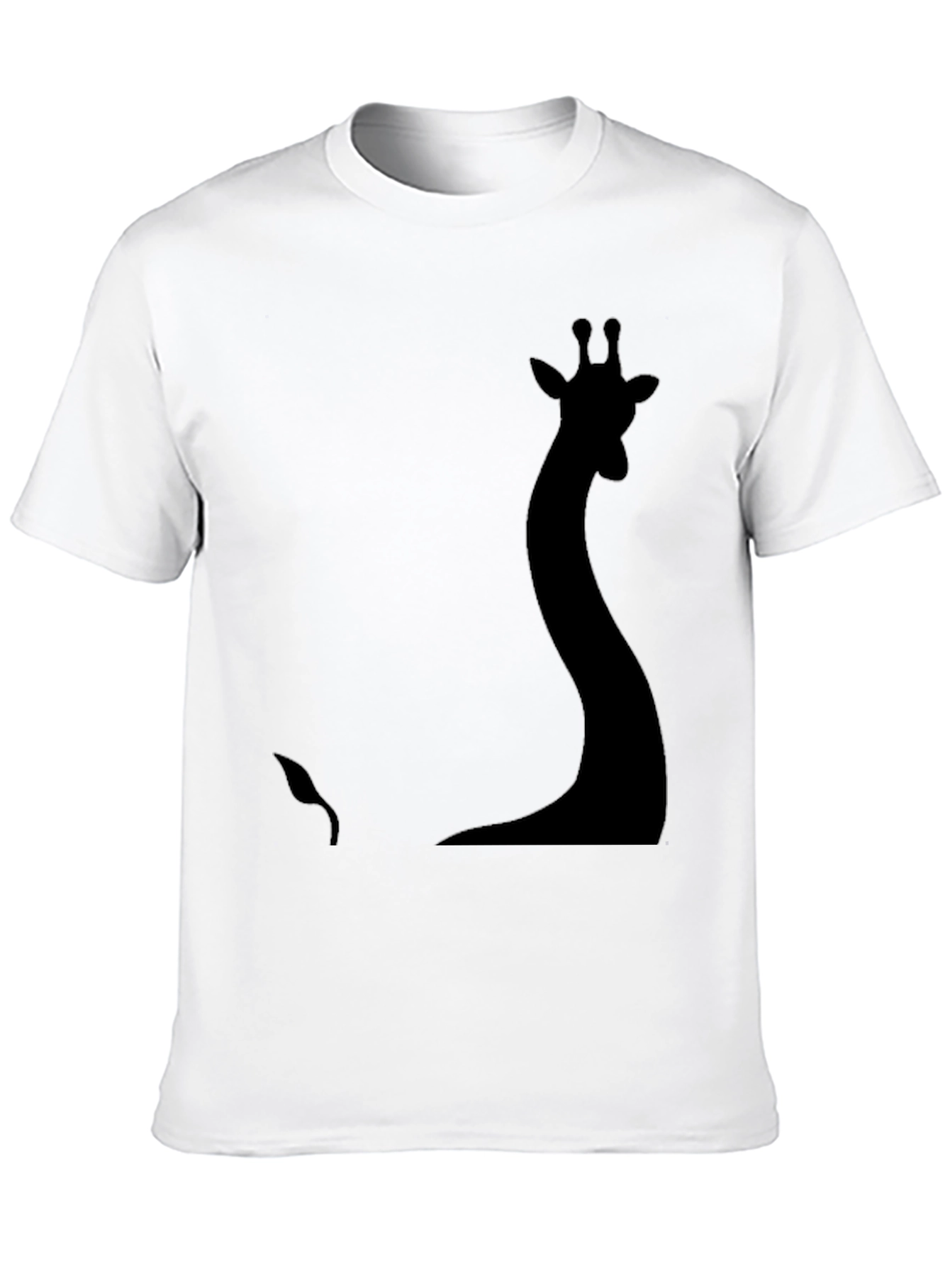 Silhouette Giraffe Graphic Tee - Black
