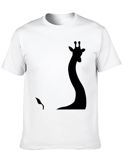 Silhouette Giraffe Graphic Tee - Black