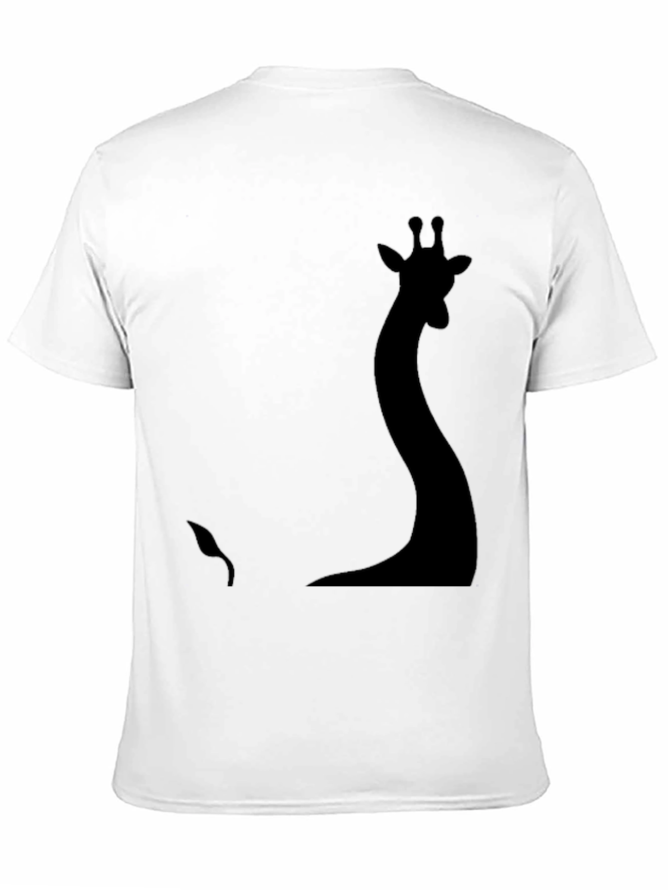 Silhouette Giraffe Graphic Tee - Black