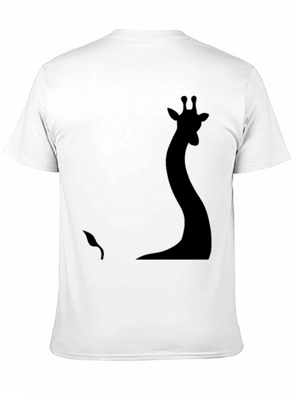 Silhouette Giraffe Graphic Tee - Black