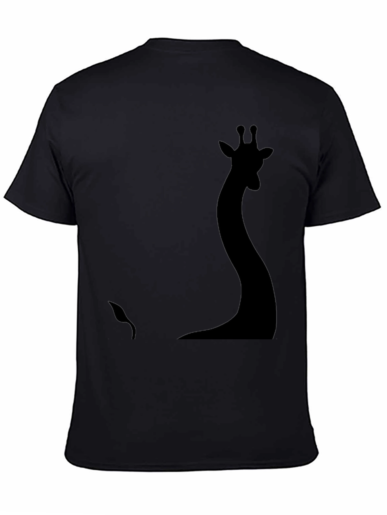 Silhouette Giraffe Graphic Tee - Black