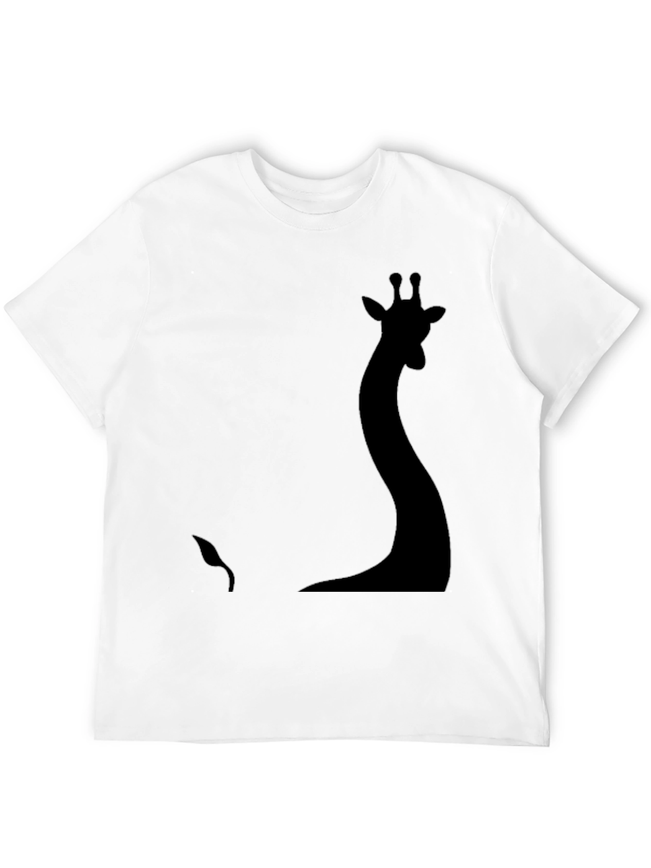 Silhouette Giraffe Graphic Tee - Black