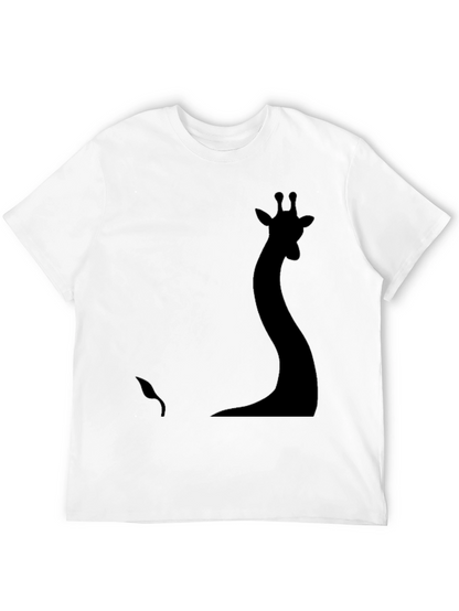 Silhouette Giraffe Graphic Tee - Black
