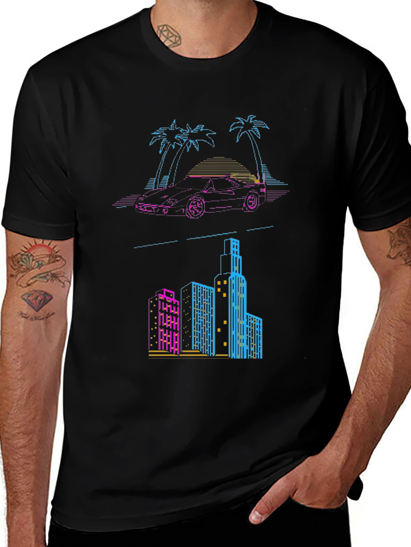 Retro Miami Vice Style T-Shirt