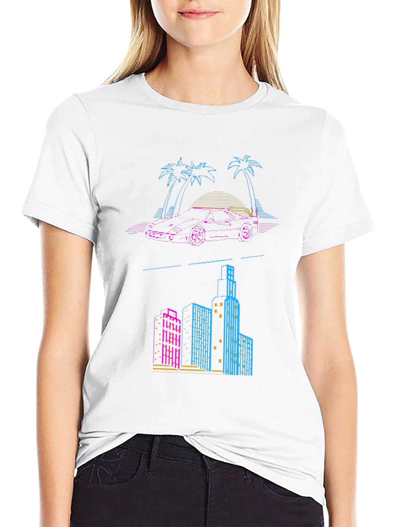 Retro Miami Vice Style T-Shirt