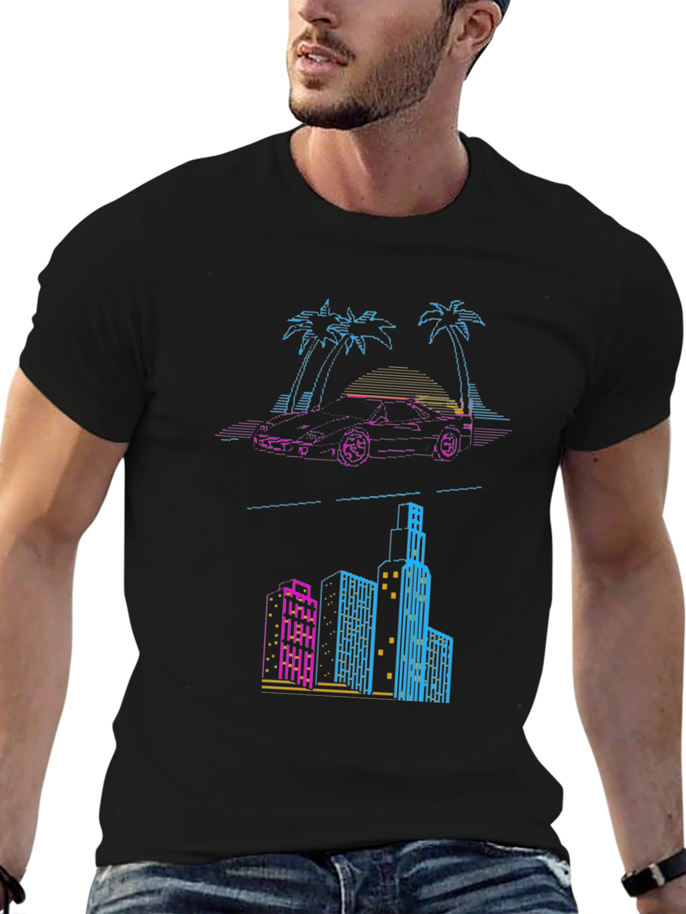 Retro Miami Vice Style T-Shirt