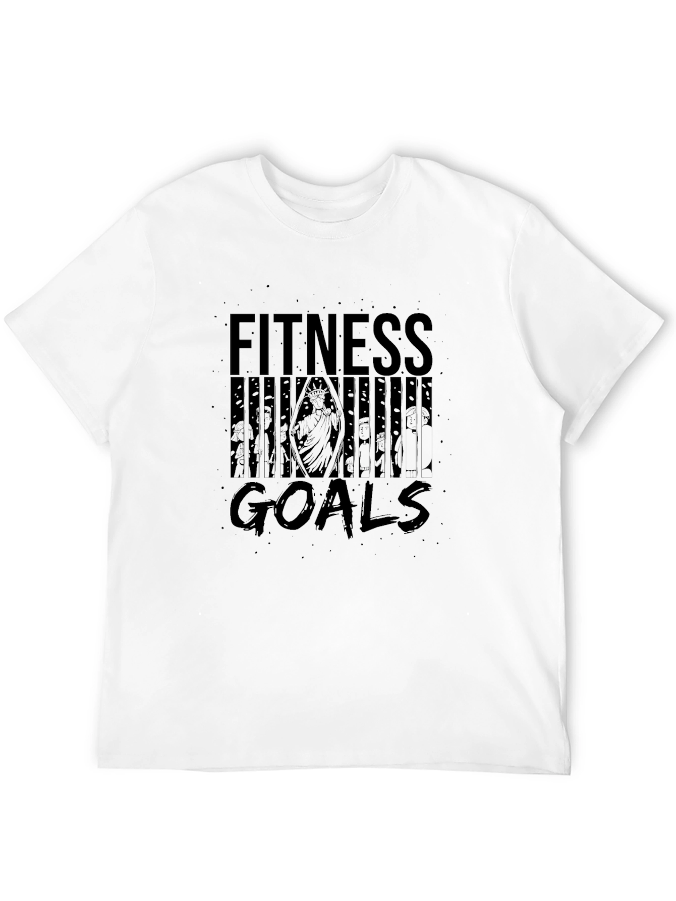 Fitness Goals Graphic Tee - Black