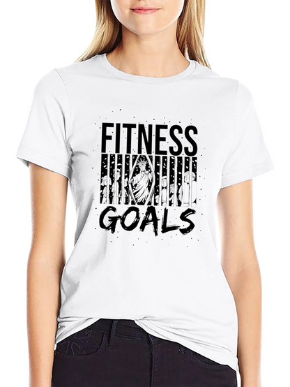 Fitness Goals Graphic Tee - Black