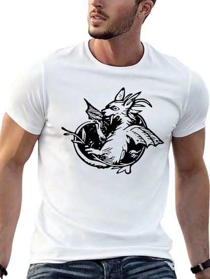 Black Gargoyle Graphic Tee - Mens Short Sleeve