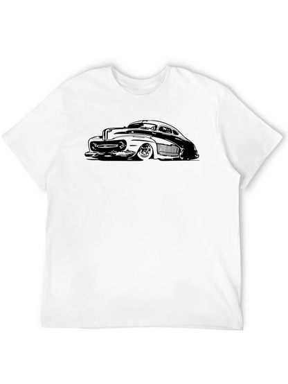 Classic Car Graphic Tee - Cool Black T-Shirt