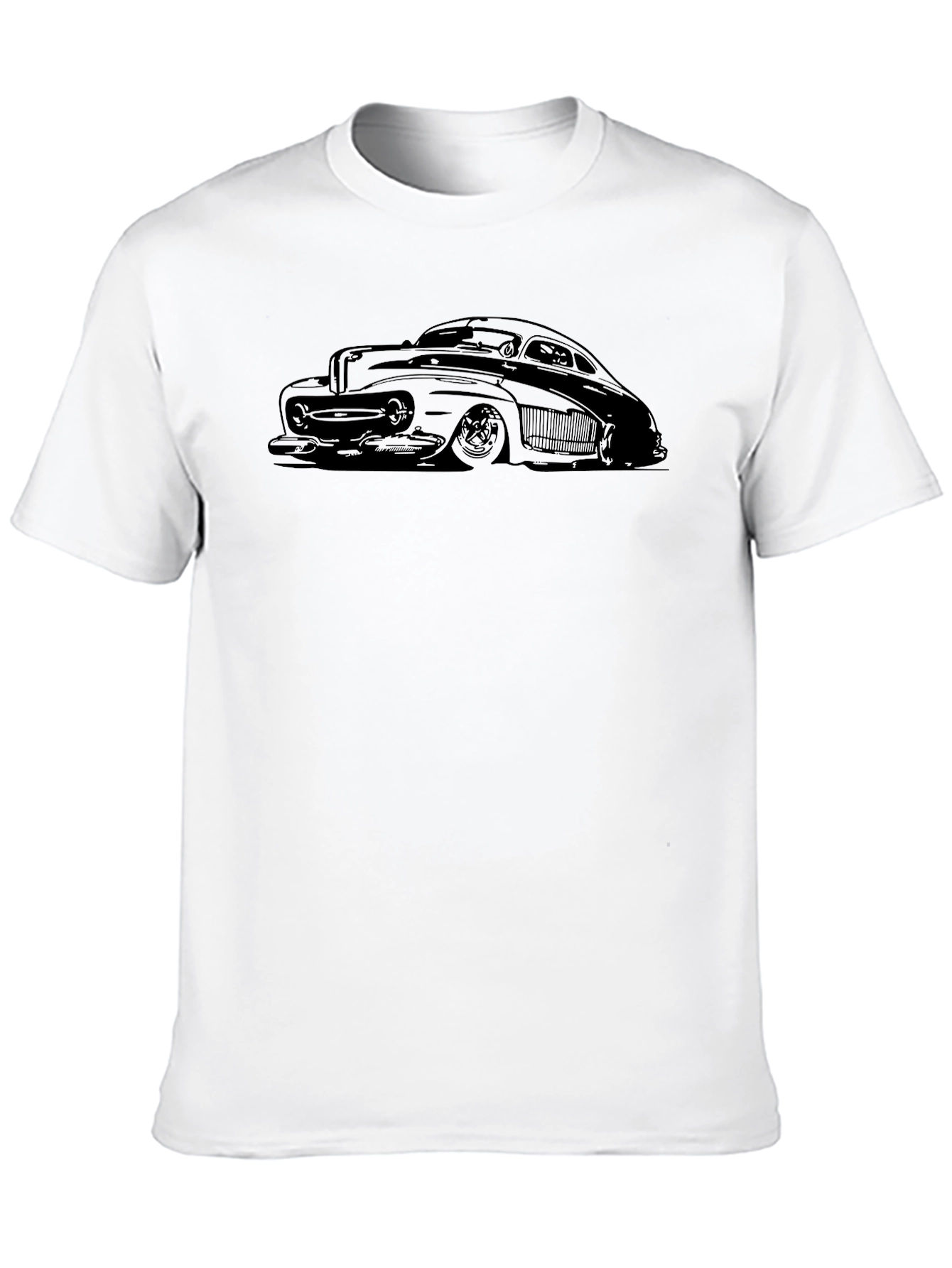 Classic Car Graphic Tee - Cool Black T-Shirt