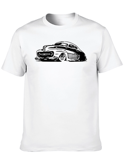 Classic Car Graphic Tee - Cool Black T-Shirt