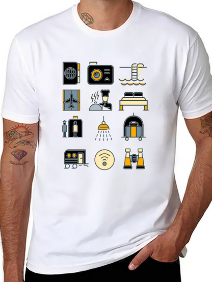 Travel Icon T-Shirt - Vacation Ready Style