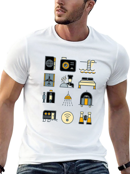 Travel Icon T-Shirt - Vacation Ready Style