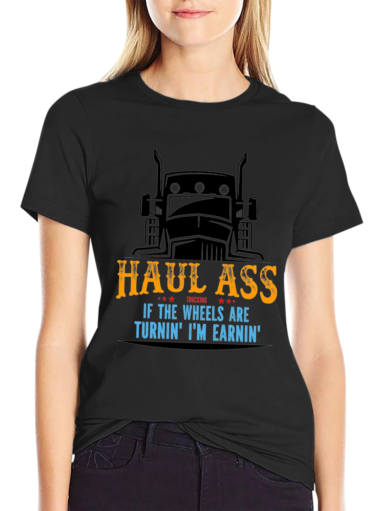 Haul Ass Trucking Graphic T-Shirt
