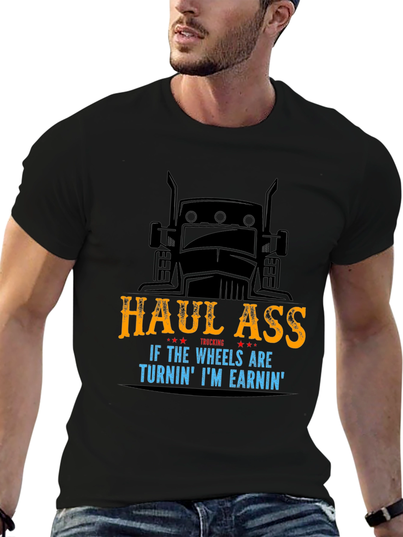 Haul Ass Trucking Graphic T-Shirt