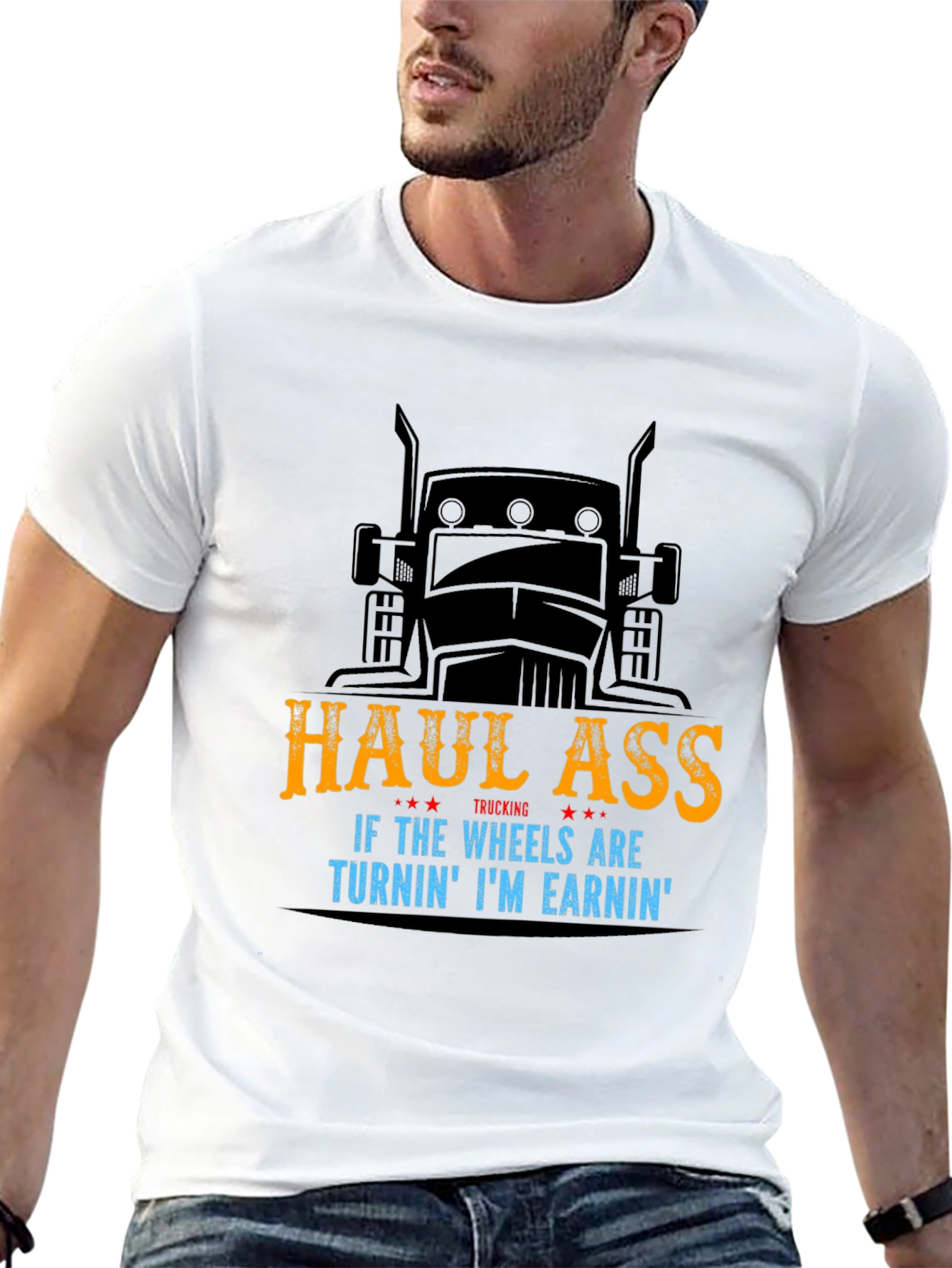 Haul Ass Trucking Graphic T-Shirt