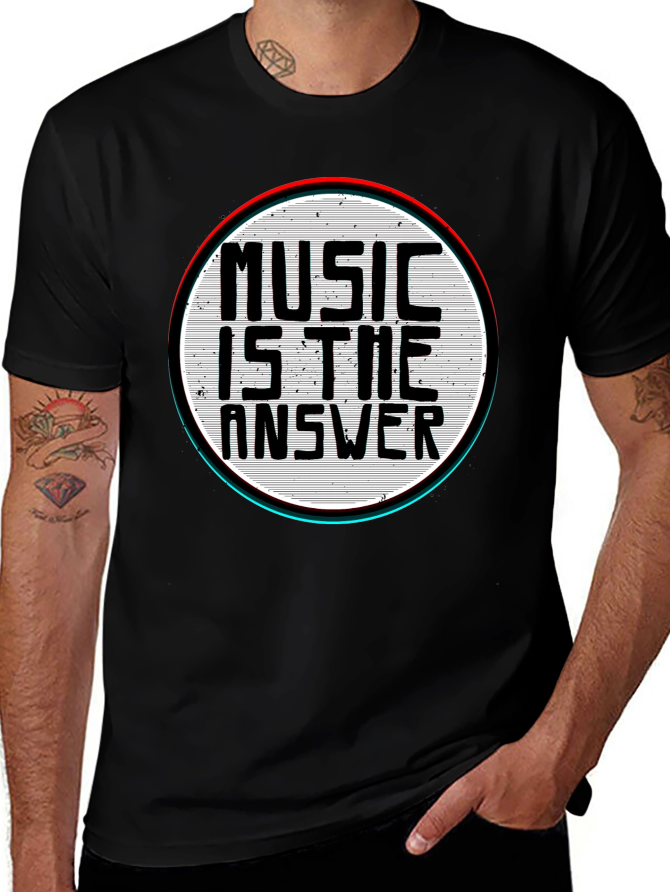 Music is the Answer Graphic T-Shirt