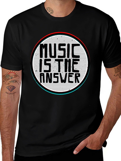 Music is the Answer Graphic T-Shirt