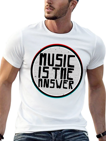 Music is the Answer Graphic T-Shirt