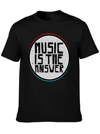 Music is the Answer Graphic T-Shirt