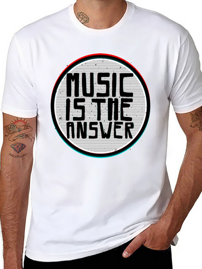 Music is the Answer Graphic T-Shirt