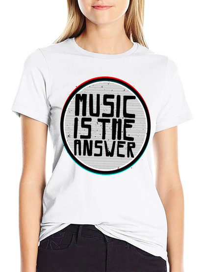 Music is the Answer Graphic T-Shirt