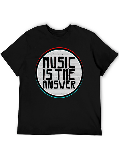 Music is the Answer Graphic T-Shirt