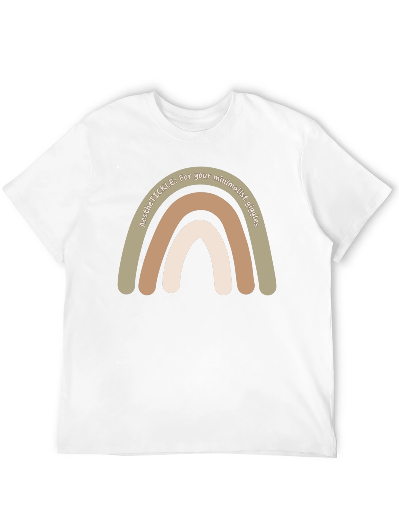Minimalist Aesthetic Rainbow Tee