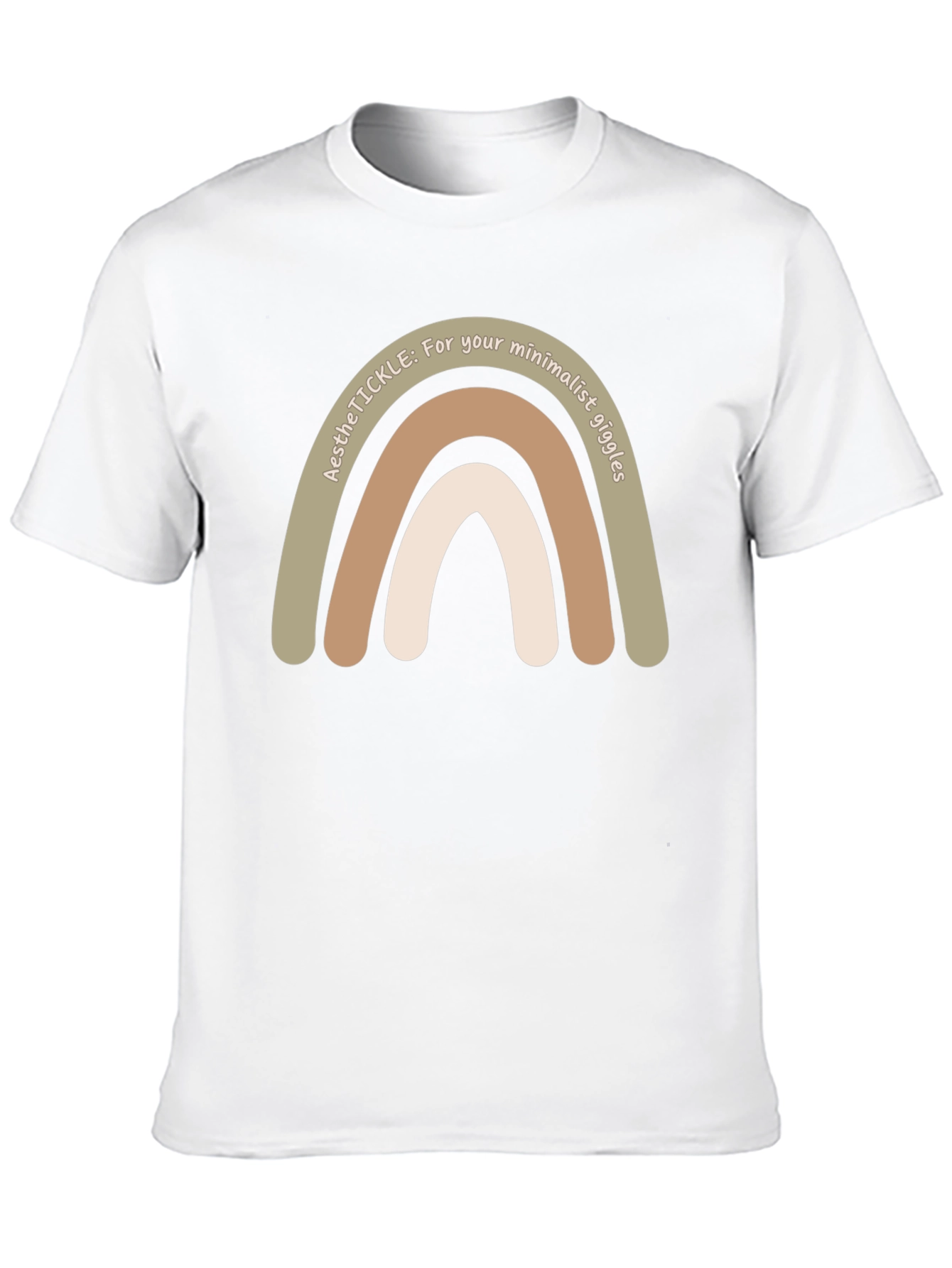 Minimalist Aesthetic Rainbow Tee
